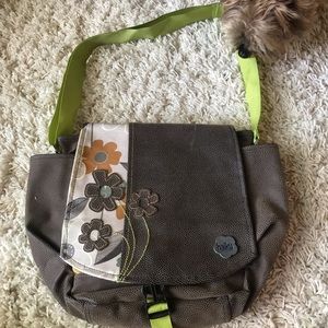 The sak flower side bag and wallet